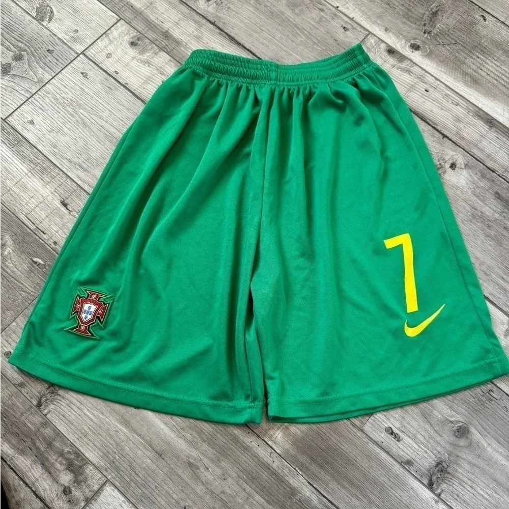 Green Youth Nike Athletic Shorts